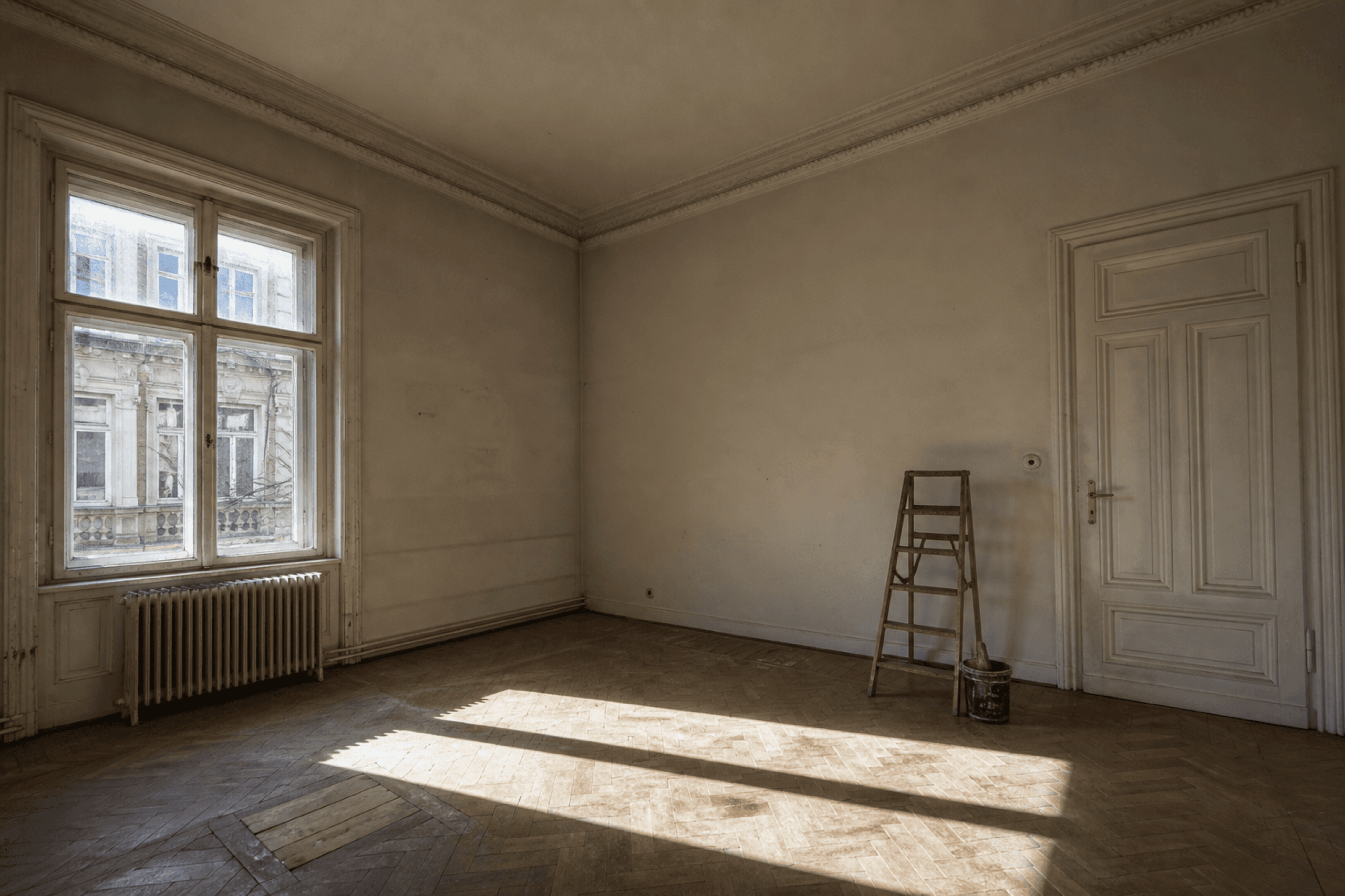 Historischer Innenraum mit Parkett