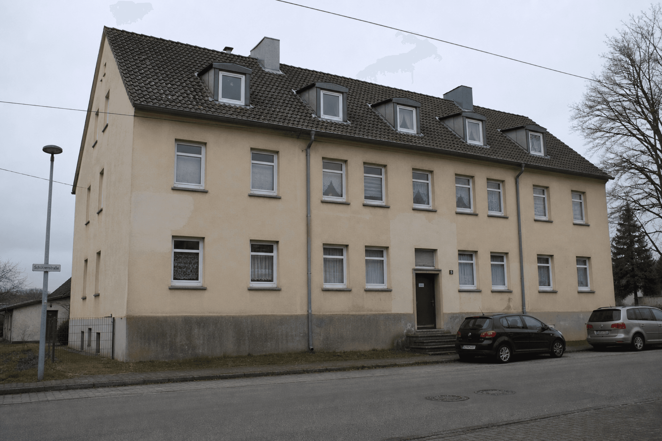 Apartment building in Schöningen from the street